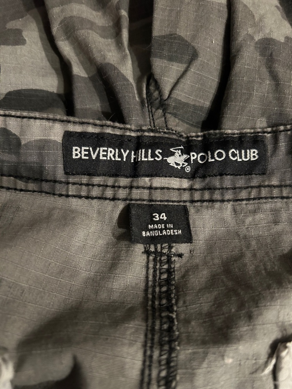 Beverly Hills Polo Club Olive Camo Shorts